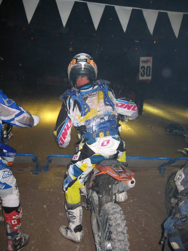 Phil gets ready to give the night race a go...