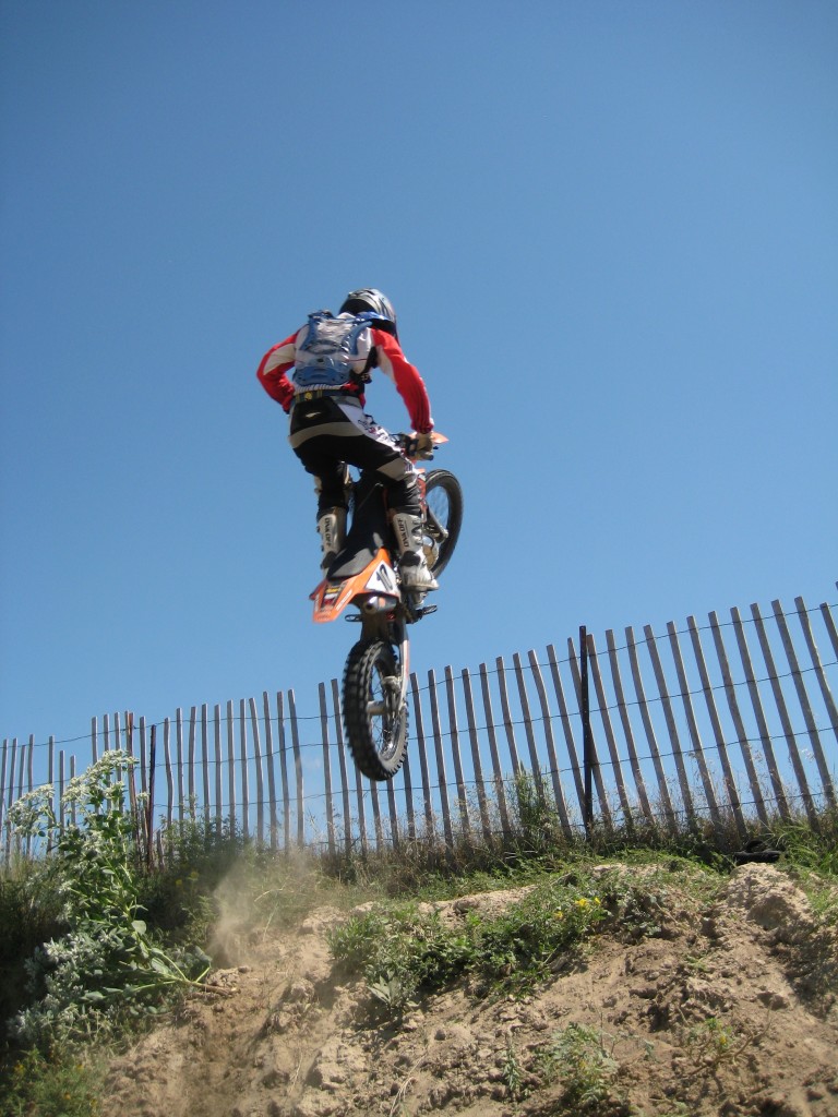 Phil steps up and off the Alma MX track