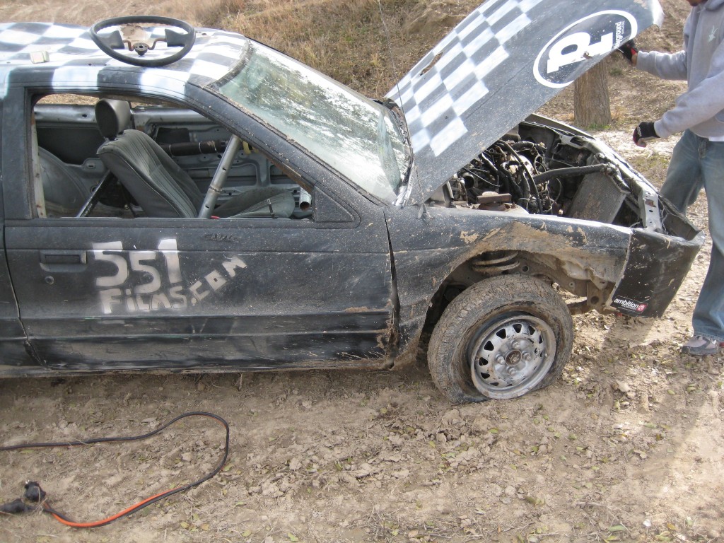 After Binz's 2nd jump the car was finished