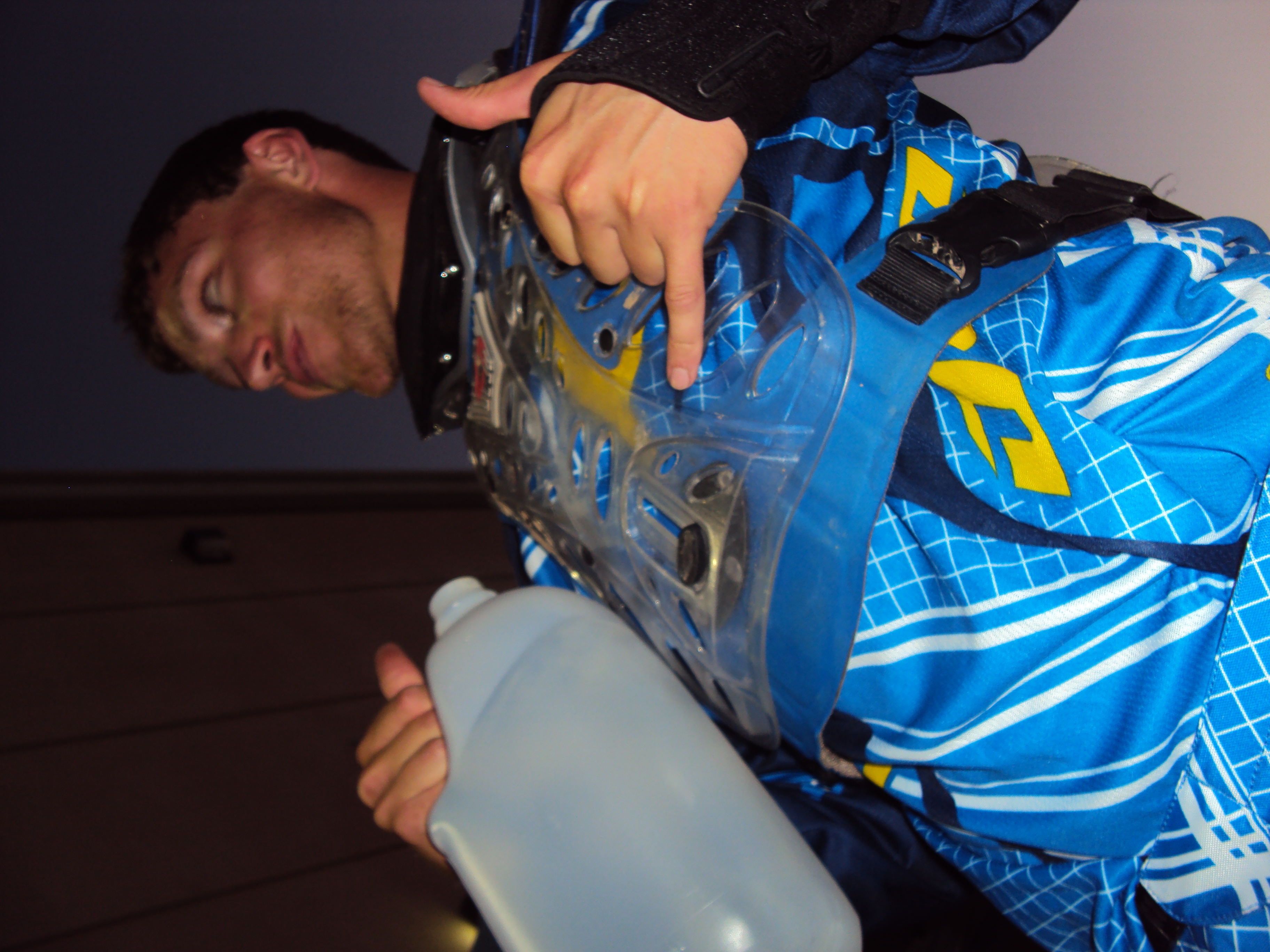 Water, check. New One Gear, Check. Wrist Brace, Check. Hang Loose.