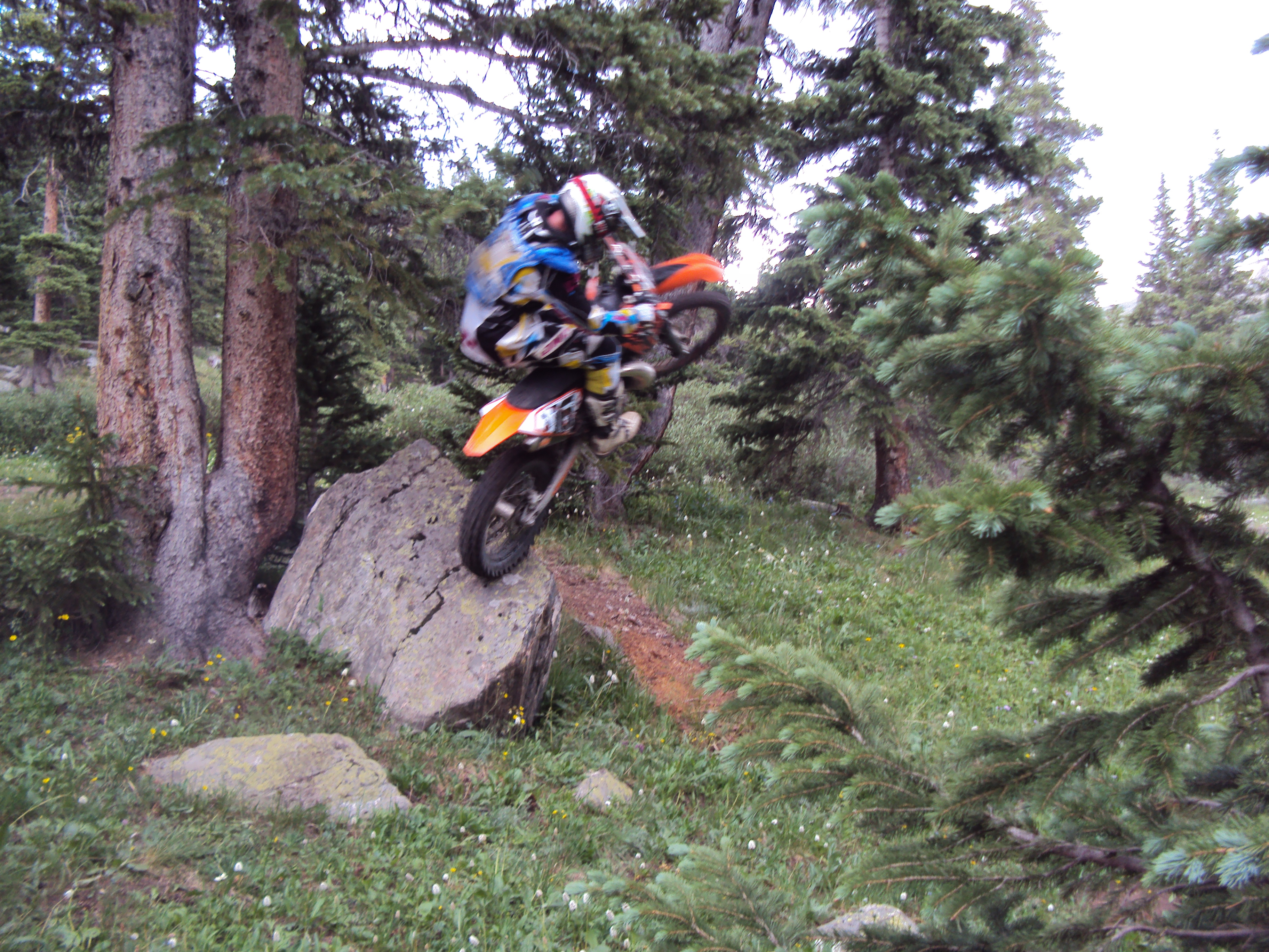 Phil always seems to forget the KTM isnt a trials bike