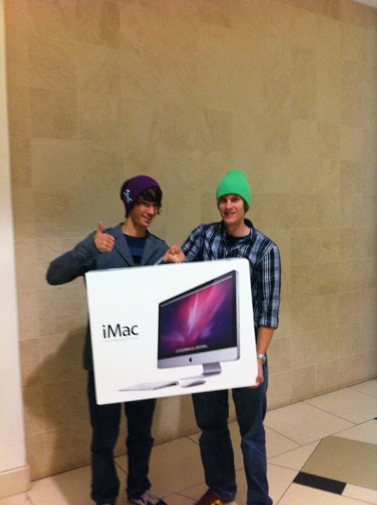 Blais with the new Ambition iMac.