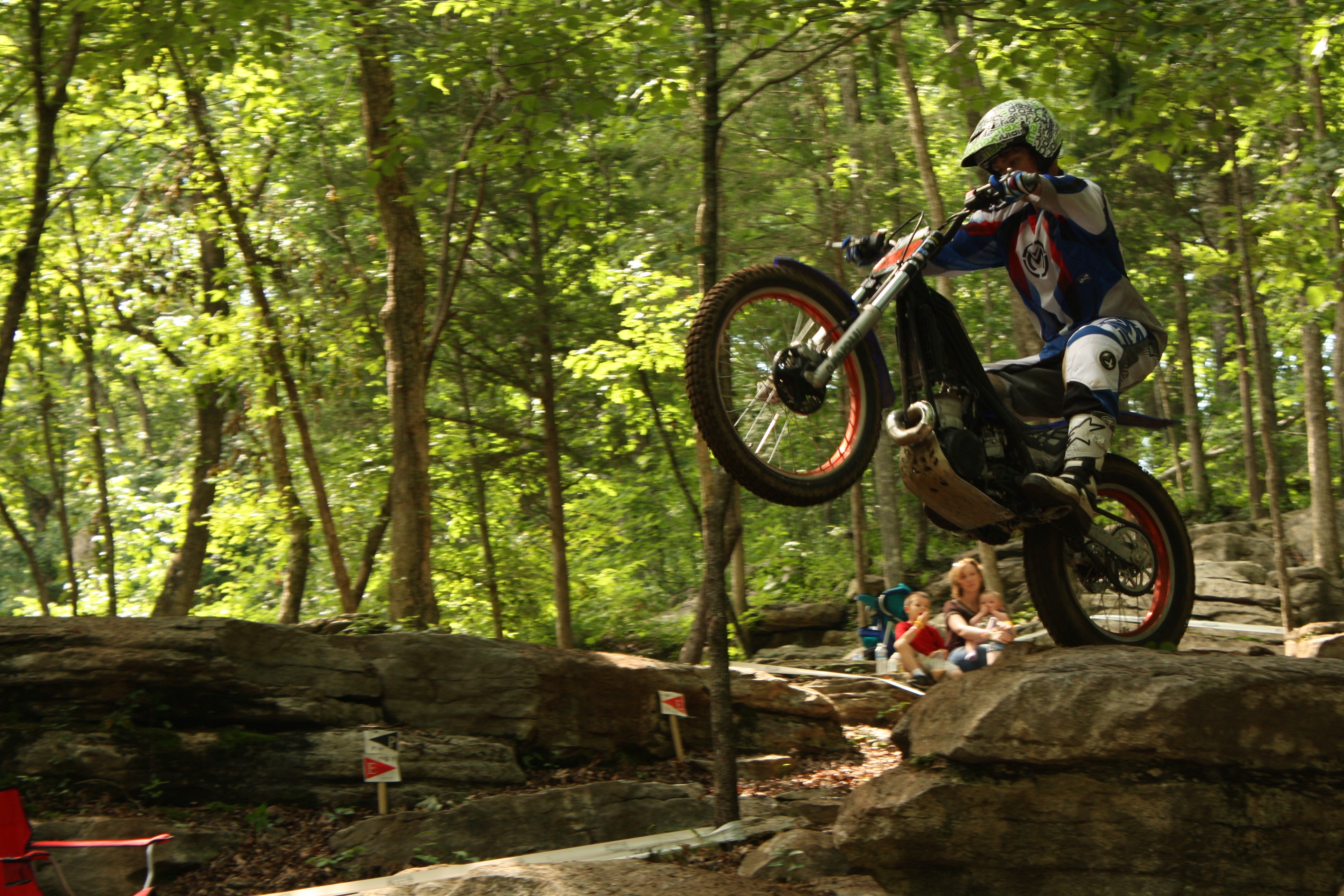 Phil made his return to National MotoTrials and did some wheelies